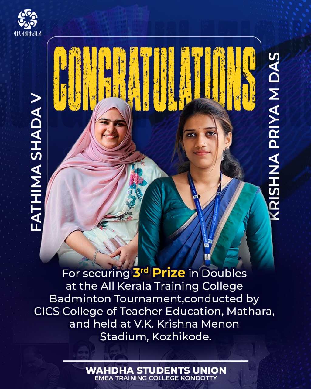 Badminton Tournament - Third Prize