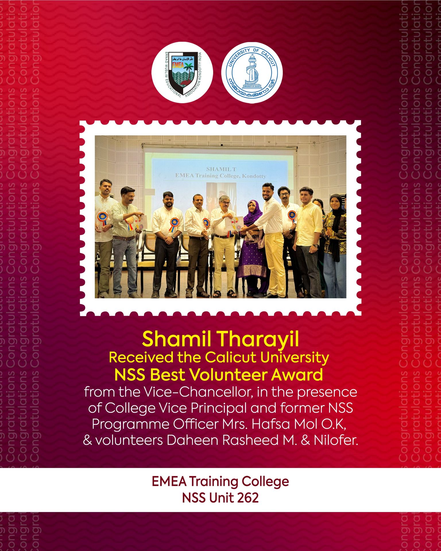 Best NSS Volunteer Award