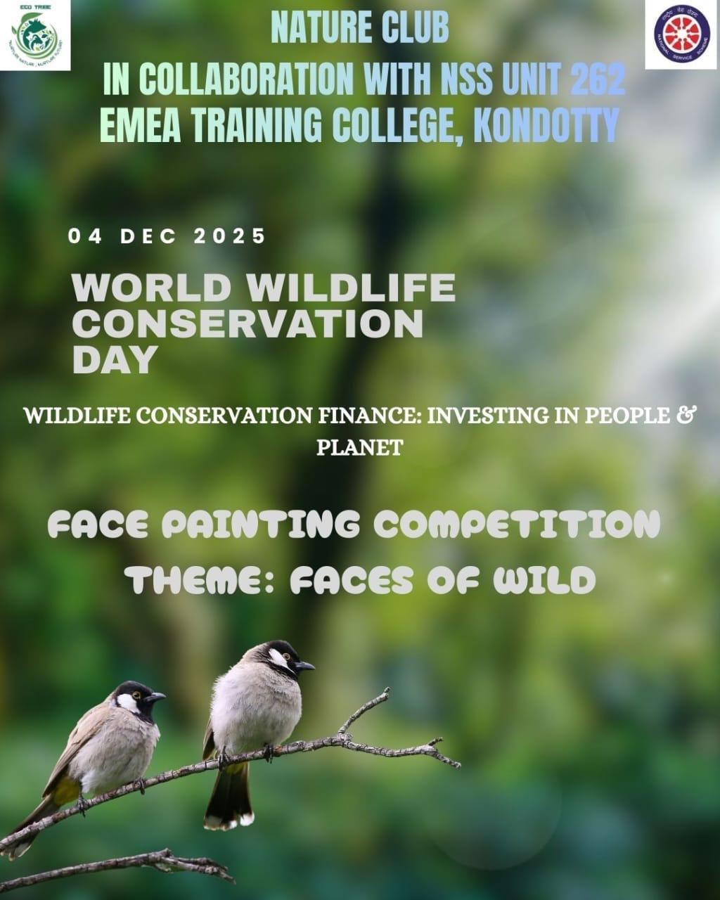Face Painting Competition on Wildlife Conversation Day