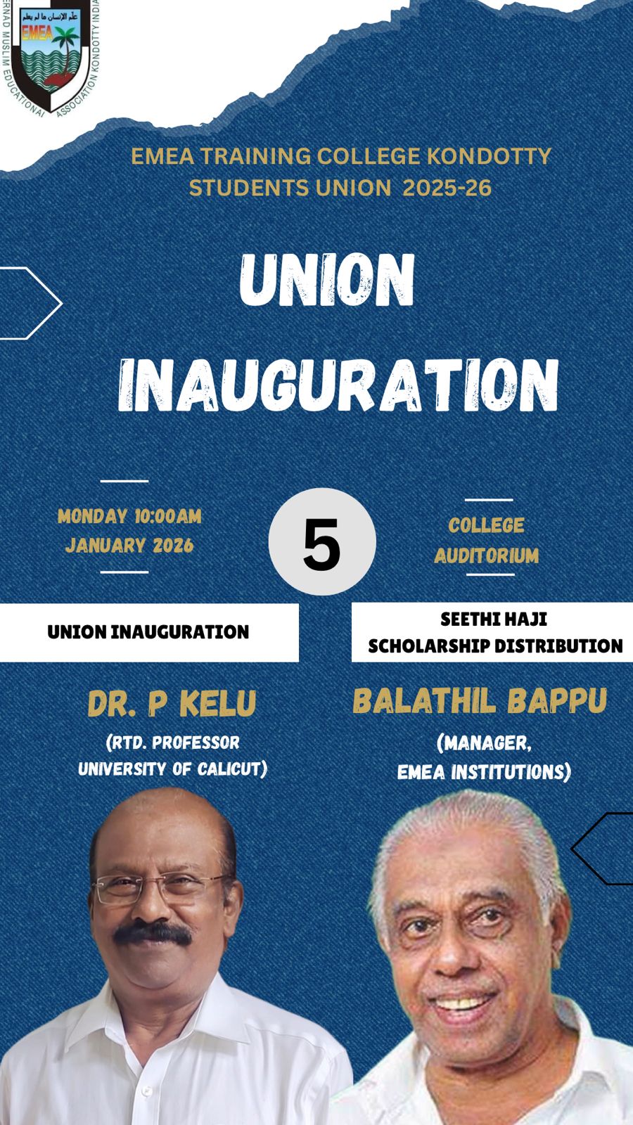 Union Inauguration Held at College